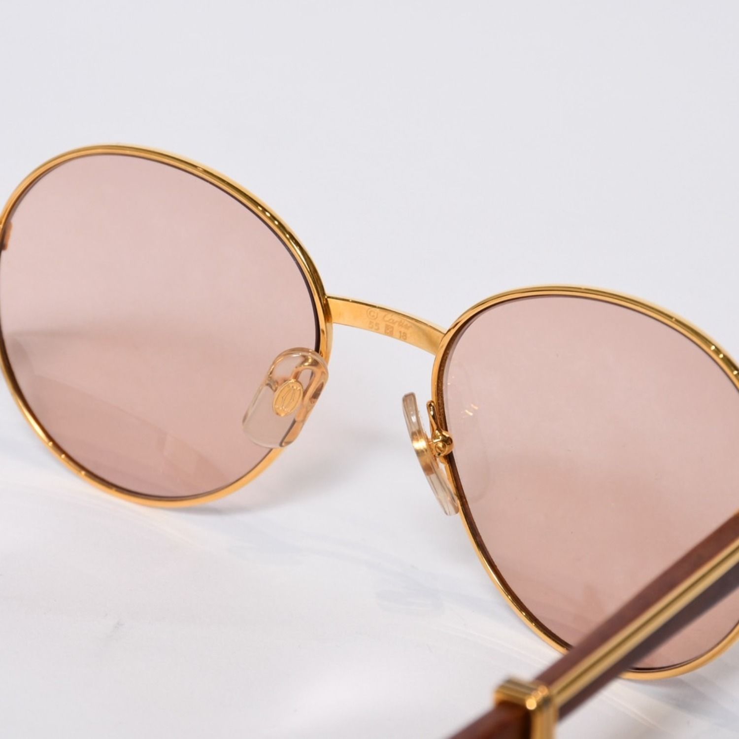極美品 CARTIER カルティエ オーバル サングラス アイウェア サイズ 55 