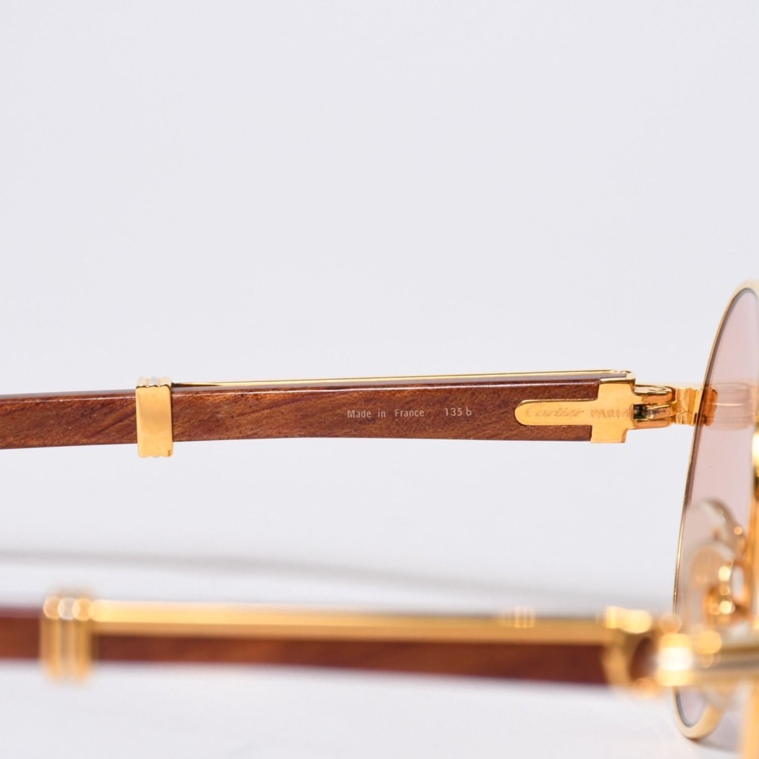 極美品 CARTIER カルティエ オーバル サングラス アイウェア サイズ 55 