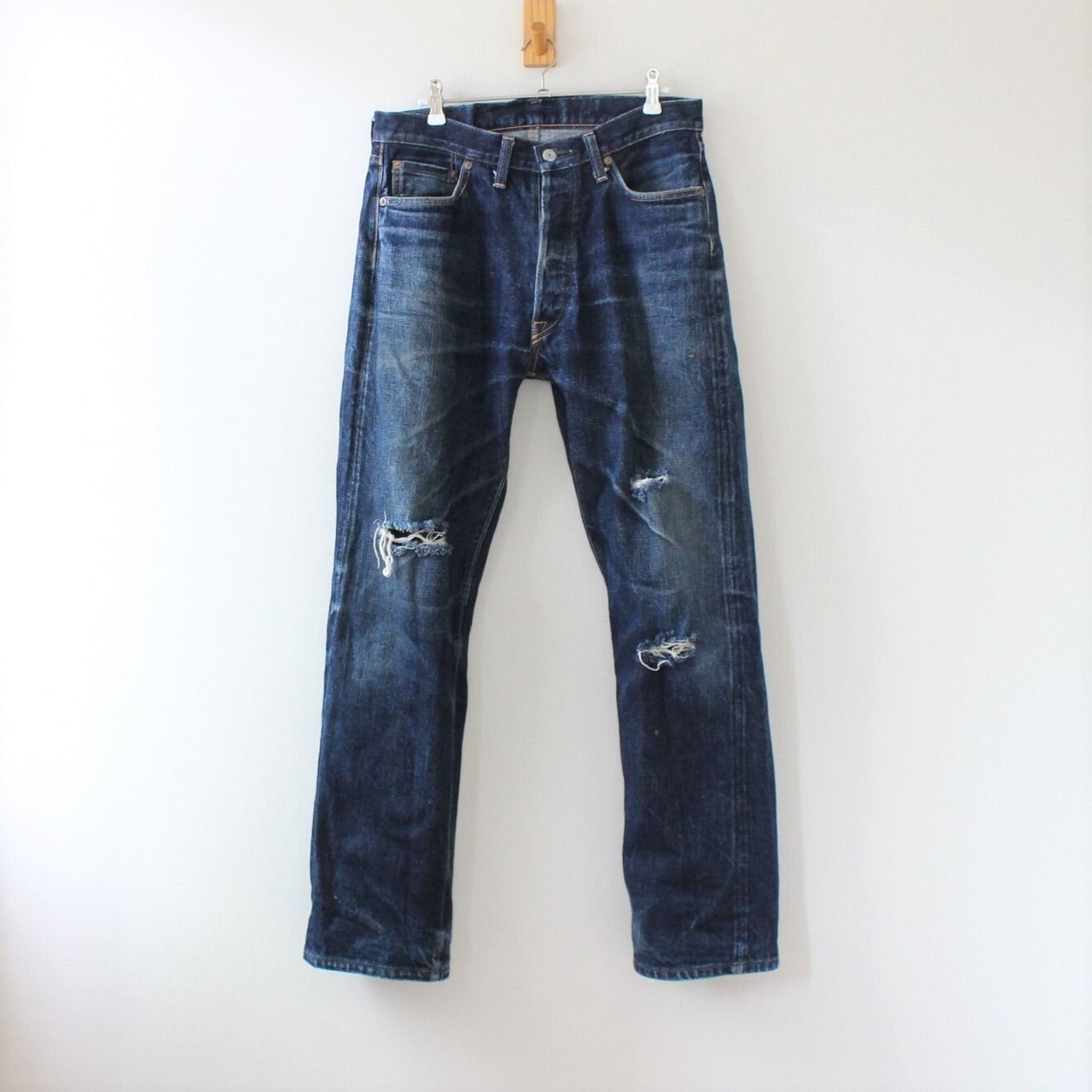 DENIME 旧ドゥニーム デニムパンツ XXタイプ オフセット 革パッチなど