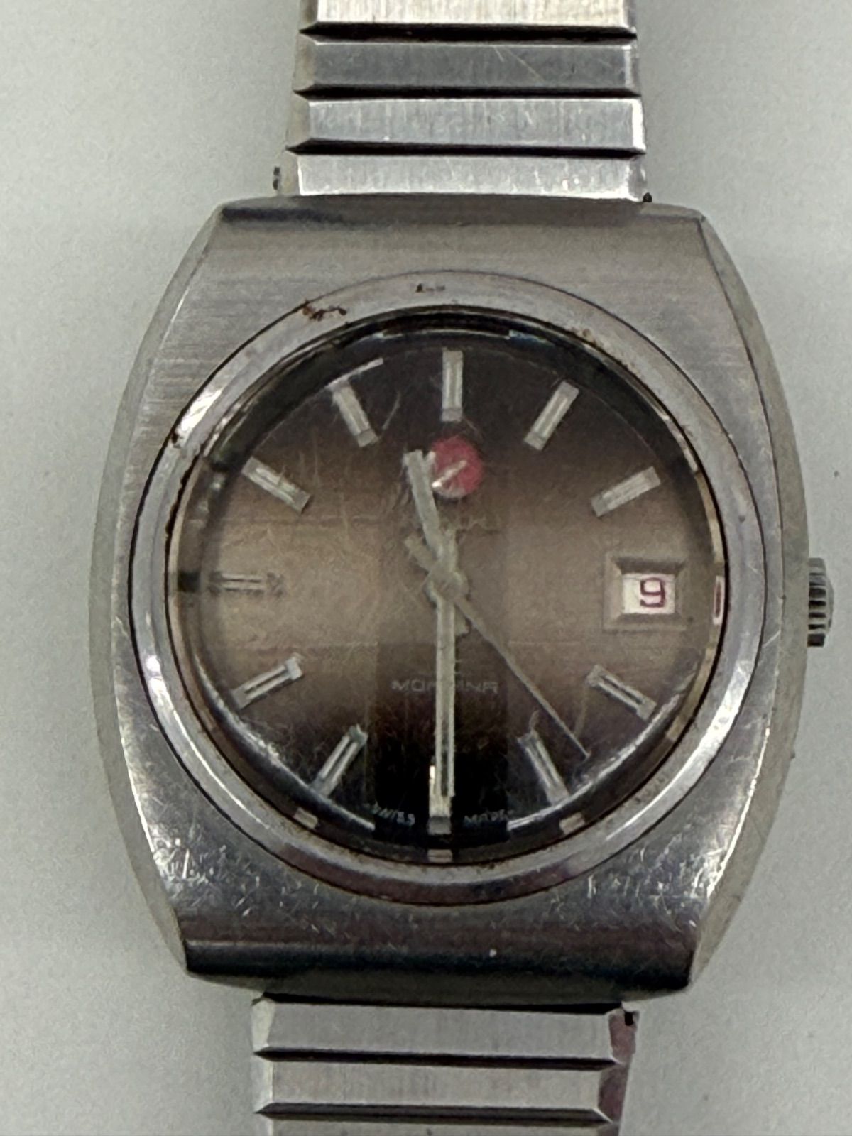  品 ジャンク品 ラドー ヴィンテージ時計 モンタナ MONTANA I→ S0.1-0.2 モックネック 自動巻き時計 腕時計(アナログ)