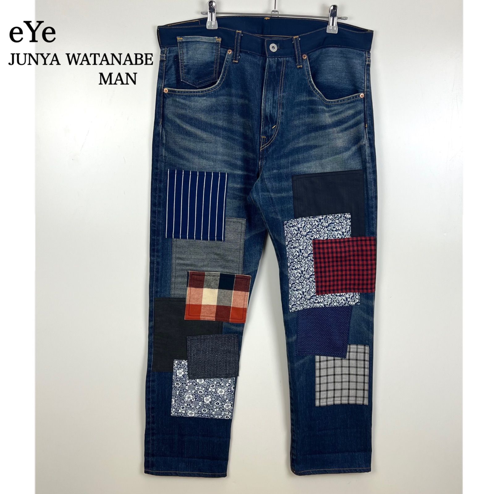 希少】eye JUNYA WATANABE パッチワークデニムパンツ S 【公式通販】