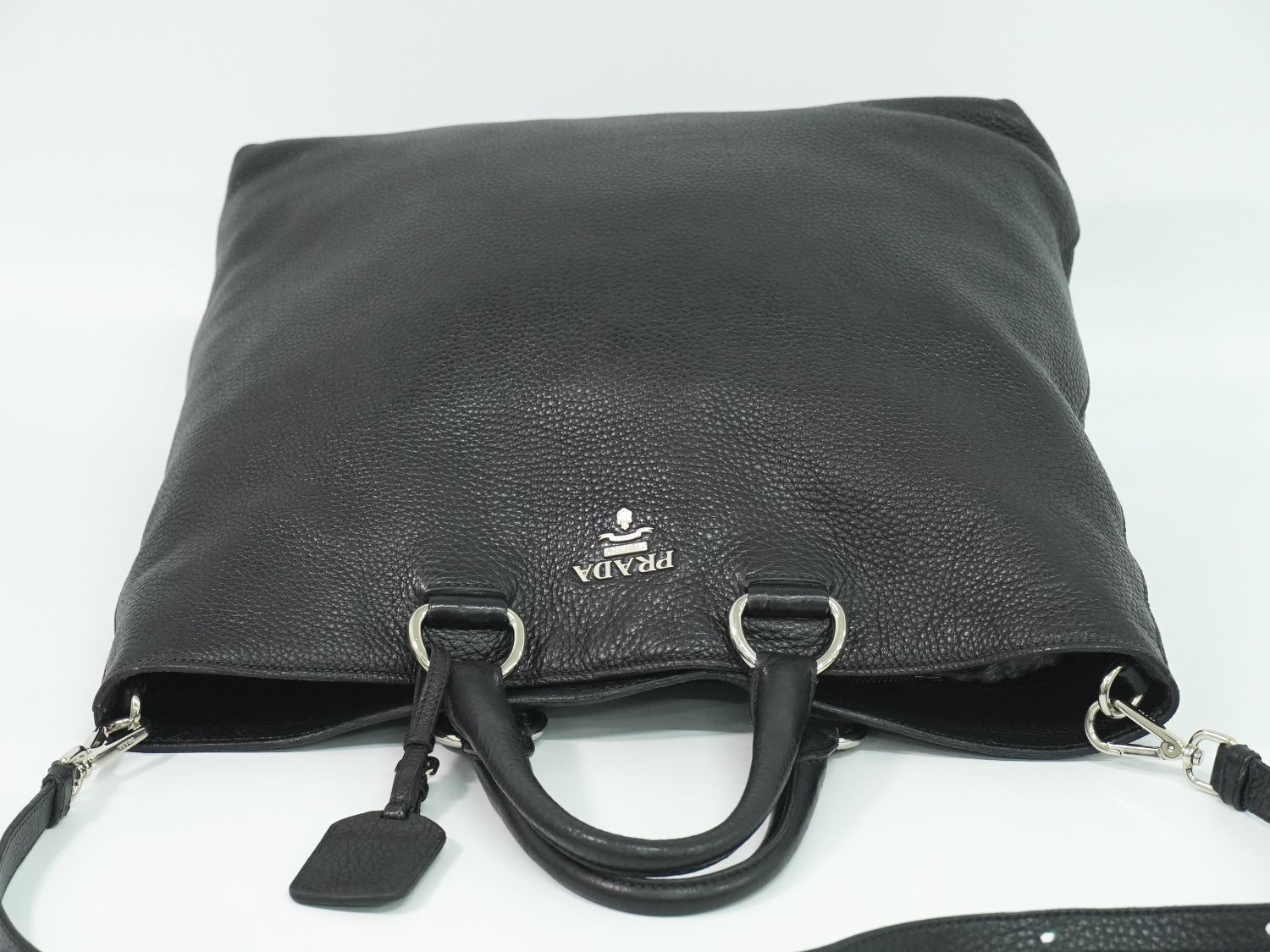 本物 プラダ PRADA レザー 2WAY ショルダーバッグ トートバッグ 