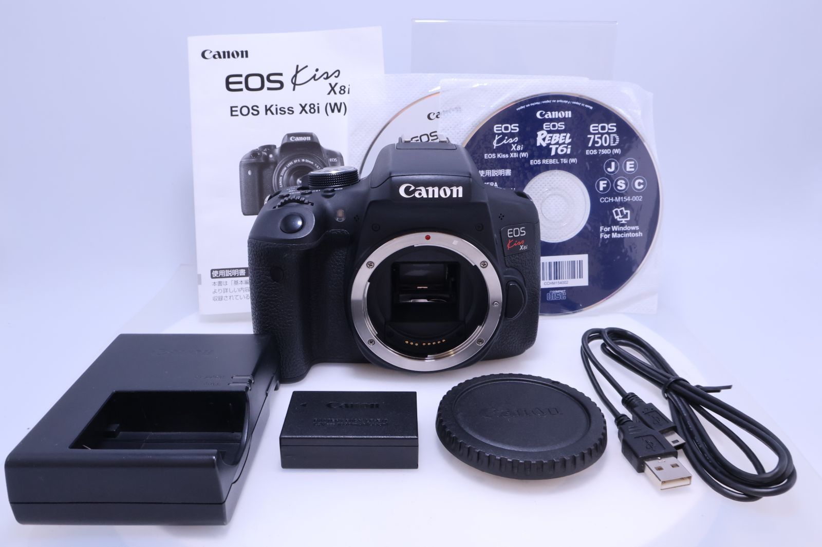 極美品】Canon EOS Kiss X8i ボディ 2420万画素 EOSKISSX8I