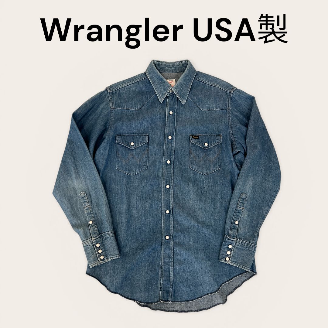 ラングラー デニムシャツ 年代 70年代Wrangler デニムバナー です 70 