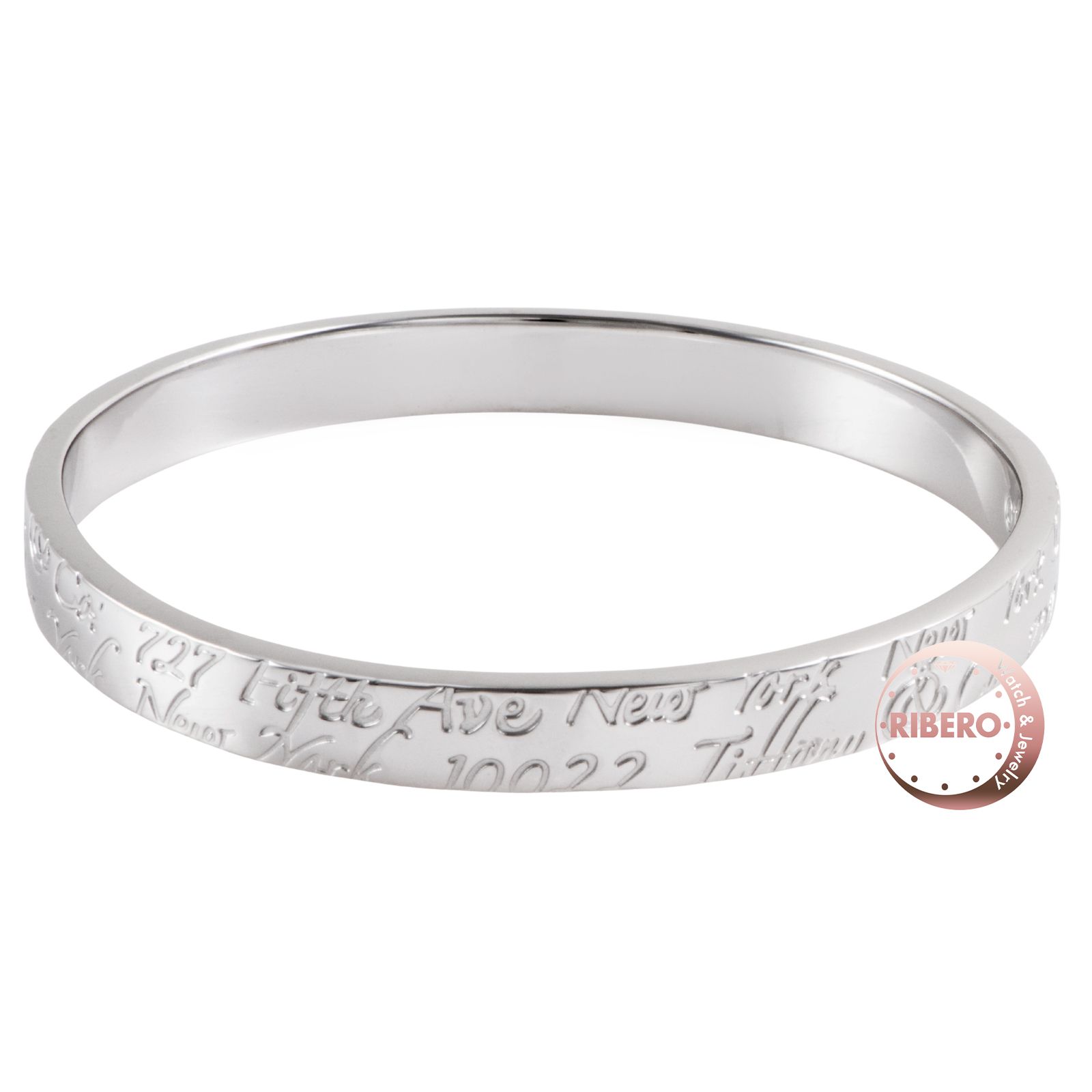 ティファニー 希少 ノーツ サークル バングル ブレスレット XQ1fe TIFFANY&Co. ティファニー ノーツ サークル バングル ブレスレット