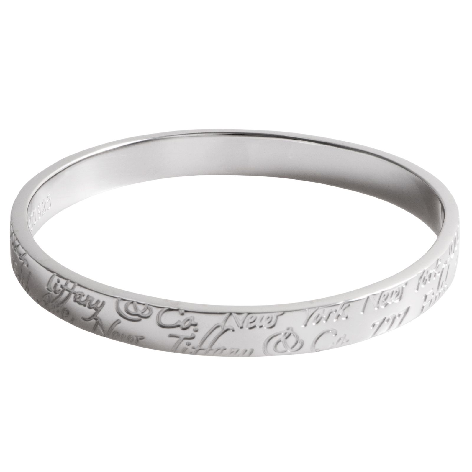 ティファニー 希少 ノーツ サークル バングル ブレスレット XQ1fe TIFFANY&Co. ティファニー ノーツ サークル バングル ブレスレット