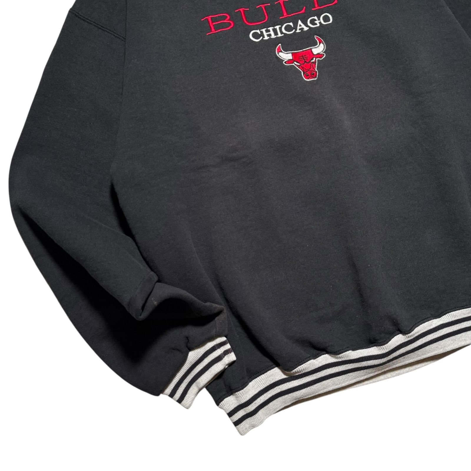 90s NBA シカゴ・ブルズ ブラック スウェット【XLサイズ】アメリカ古着 