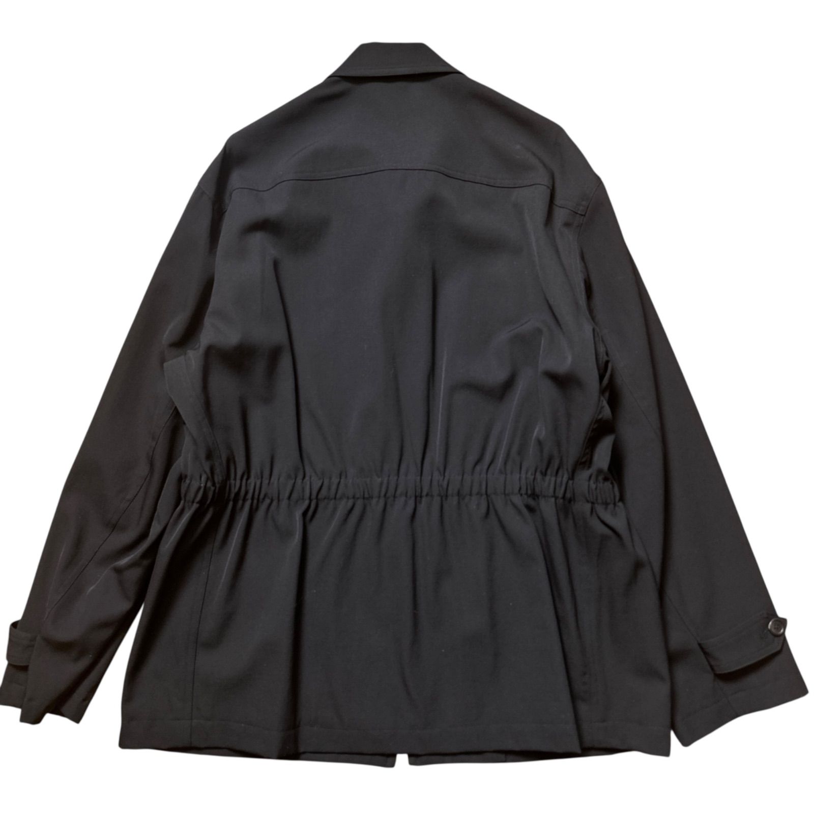 希少 Y's for men 90s~00s ウールギャバジンブルゾン ブラック 90年代 Y's for Men ワイズフォーメン ウールギャバジン ジップ