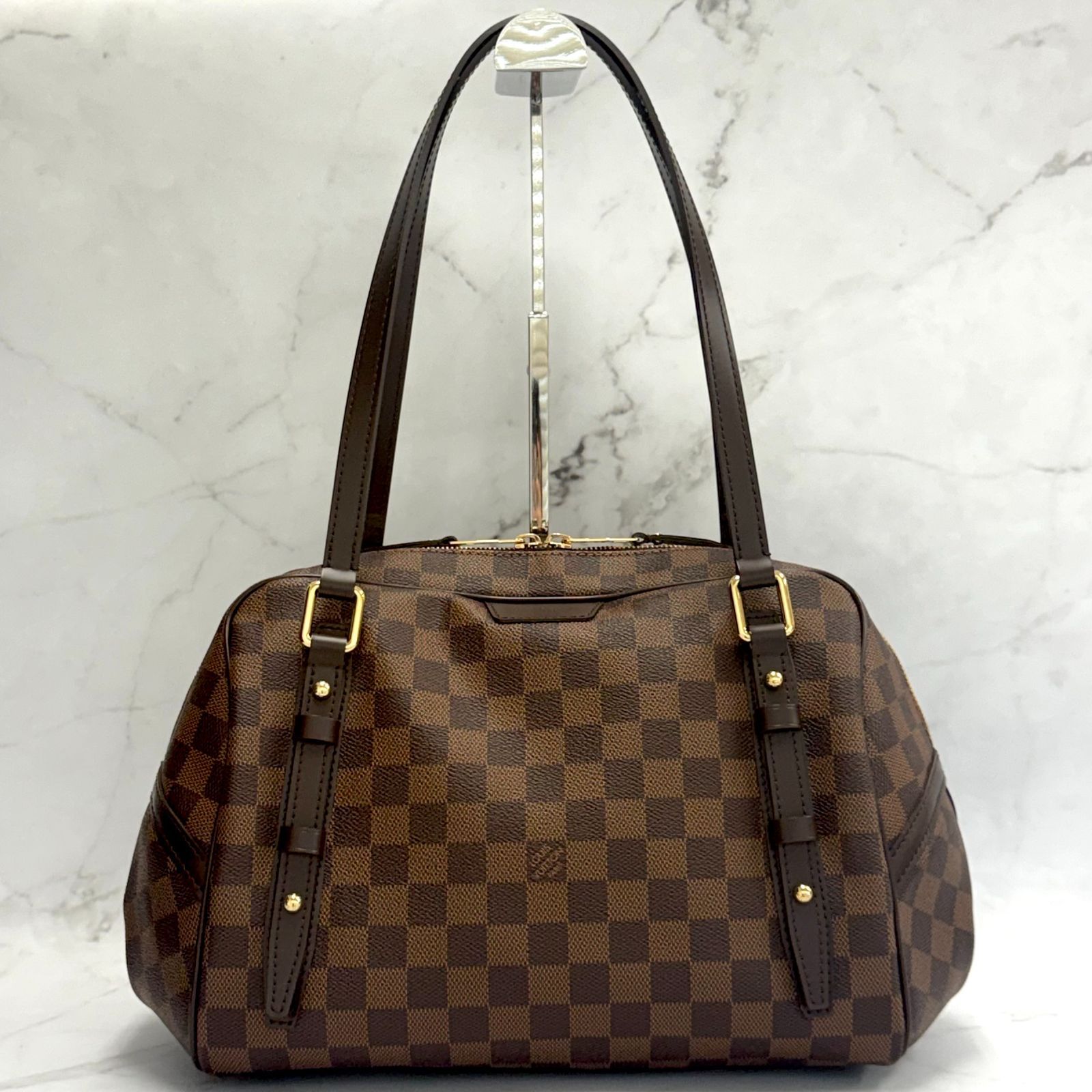美品】LOUIS VUITTON ルイヴィトン ダミエ リヴィントンGM 美品】LOUIS VUITTON ルイヴィトン ダミエ リヴィントンGM
