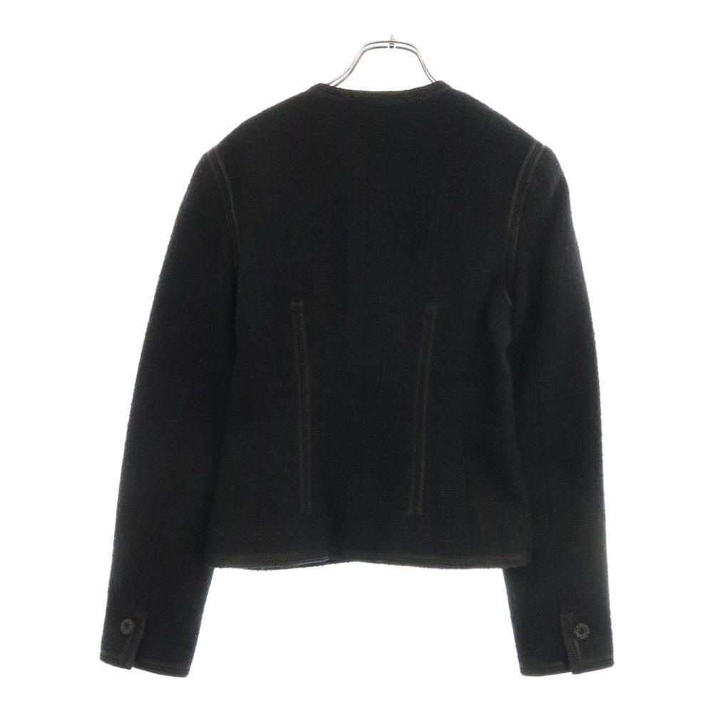 CHANEL (シャネル) ツイード ジャケット ブラック ウール #38 P18921