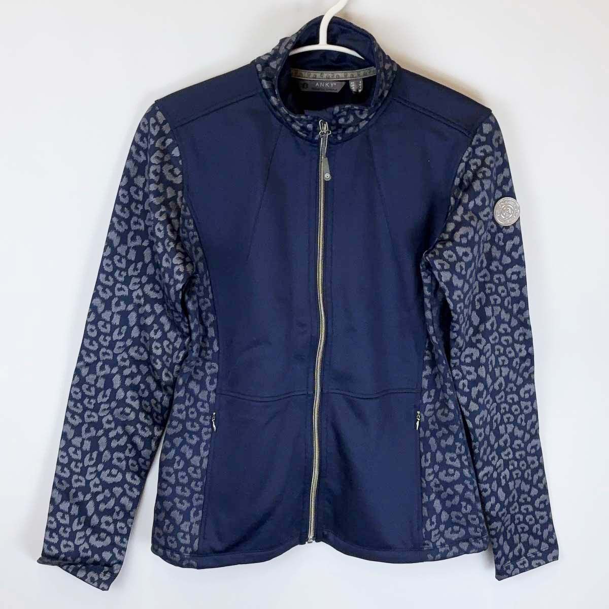 【中古・未使用品】ANKY アンキー GLITTER LEOPARD ジャケット グリッターレオパード S ネイビー 68544 レディース 乗馬 馬術 未使用】ANKY アンキー GLITTER LEOPARD ジャケット グリッター
