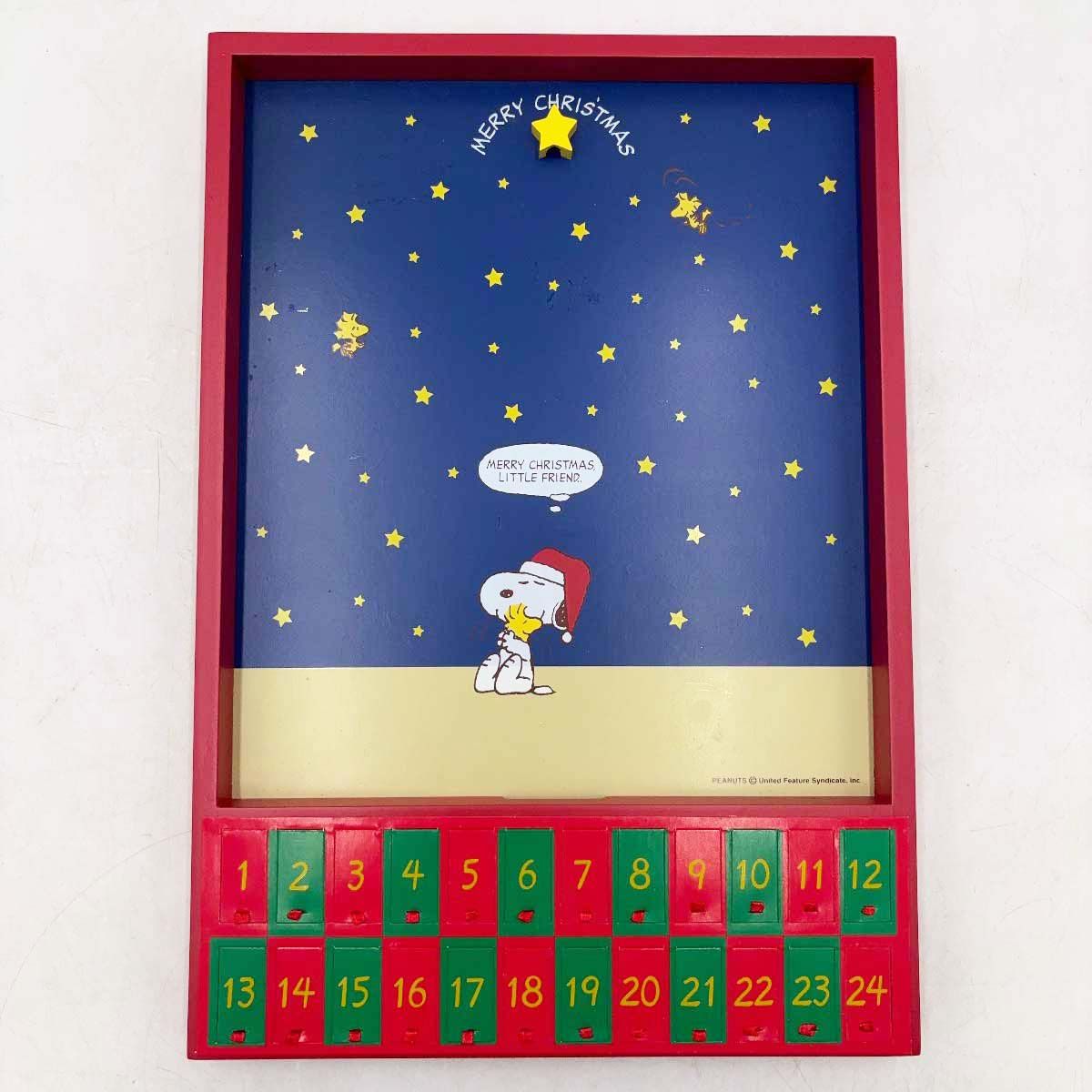 【未使用】スヌーピー カレンダーツリーオーナメント クリスマス カウントダウン PEANUTS ピーナッツ 未使用】スヌーピー カレンダーツリーオーナメント クリスマス