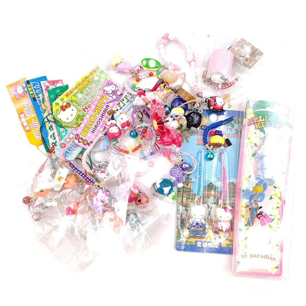 28点セット] ハローキティ キティちゃん ご当地 根付け ストラップ