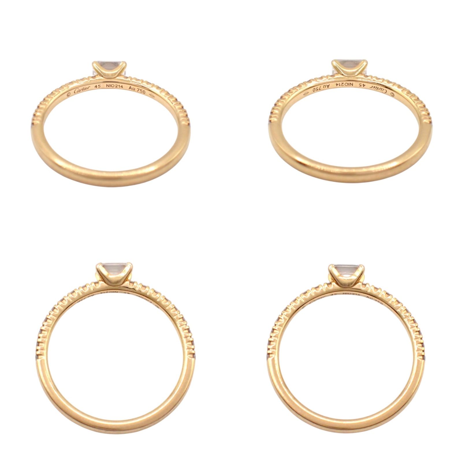 ギャラ/箱 Cartier カルティエ 45 エタンセル ドゥ カルティエ ハーフ 