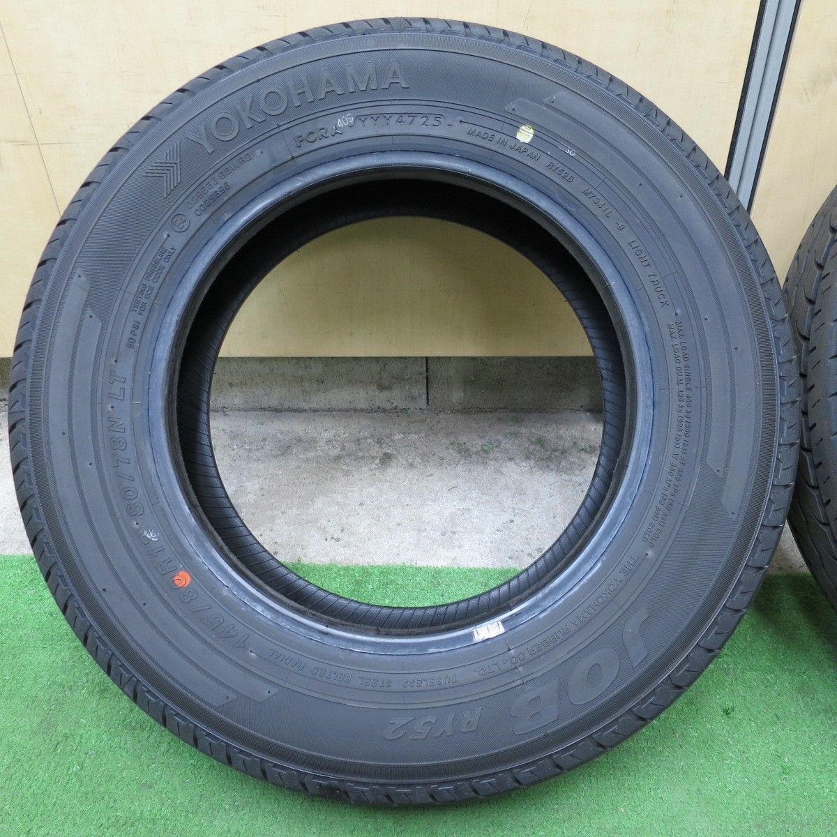 新車外し 2025年製 ヨコハマ JOB RY52 145/80R12 80/78N LT 4本 ハイゼット