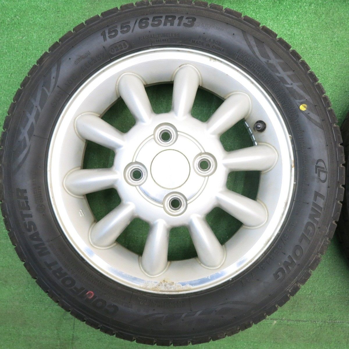 バリ溝！25年！9.5分☆スズキ ラパン 純正 155/65R13 リンロン COMFORT