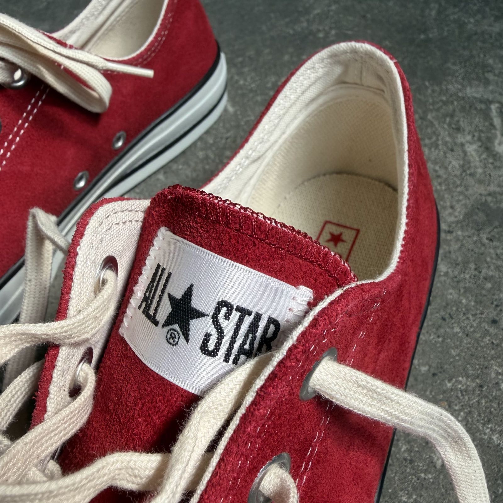 CONVERSE SUEDE ALL STAR J OX 日本製 26cm レッド コンバース