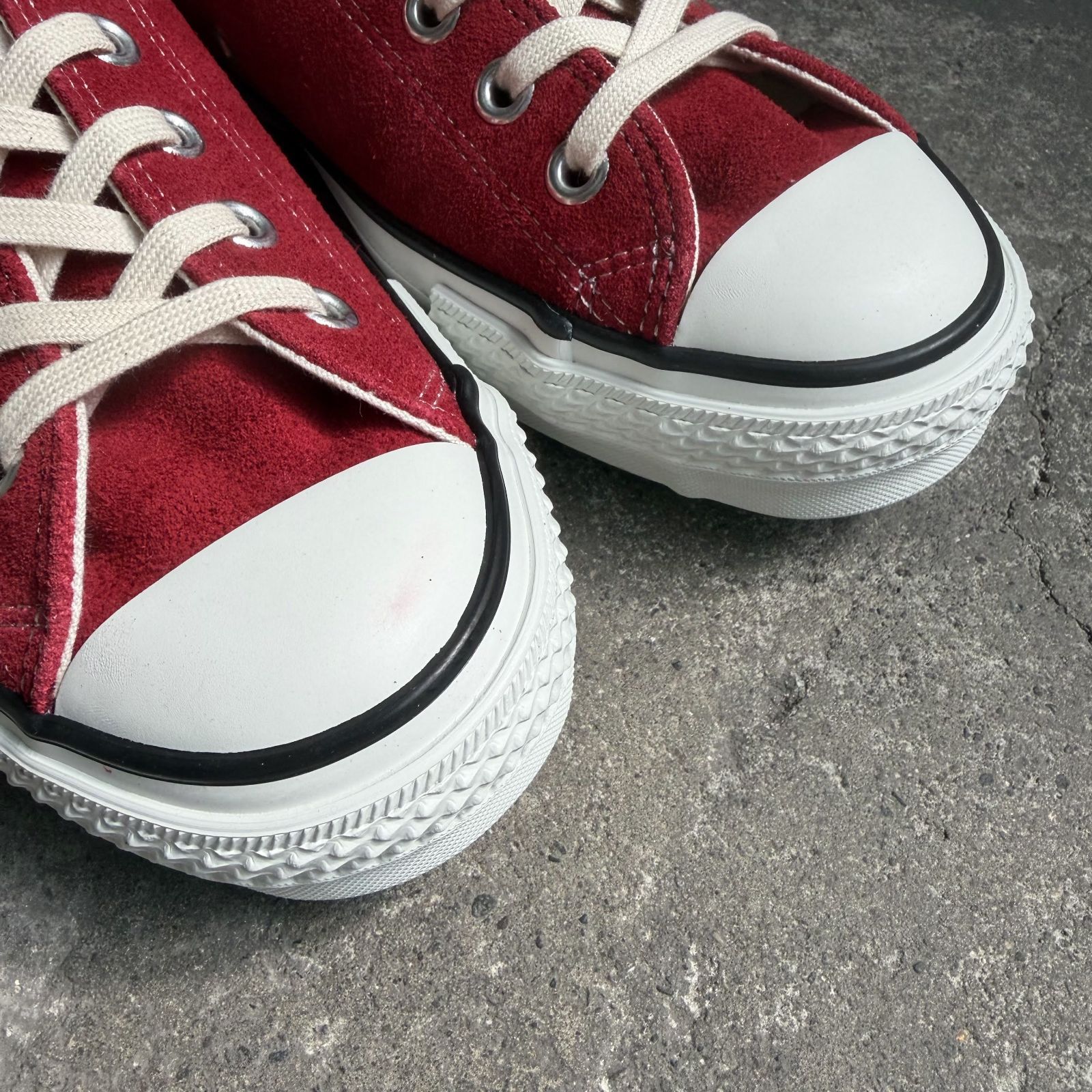 CONVERSE SUEDE ALL STAR J OX 日本製 26cm レッド コンバース 