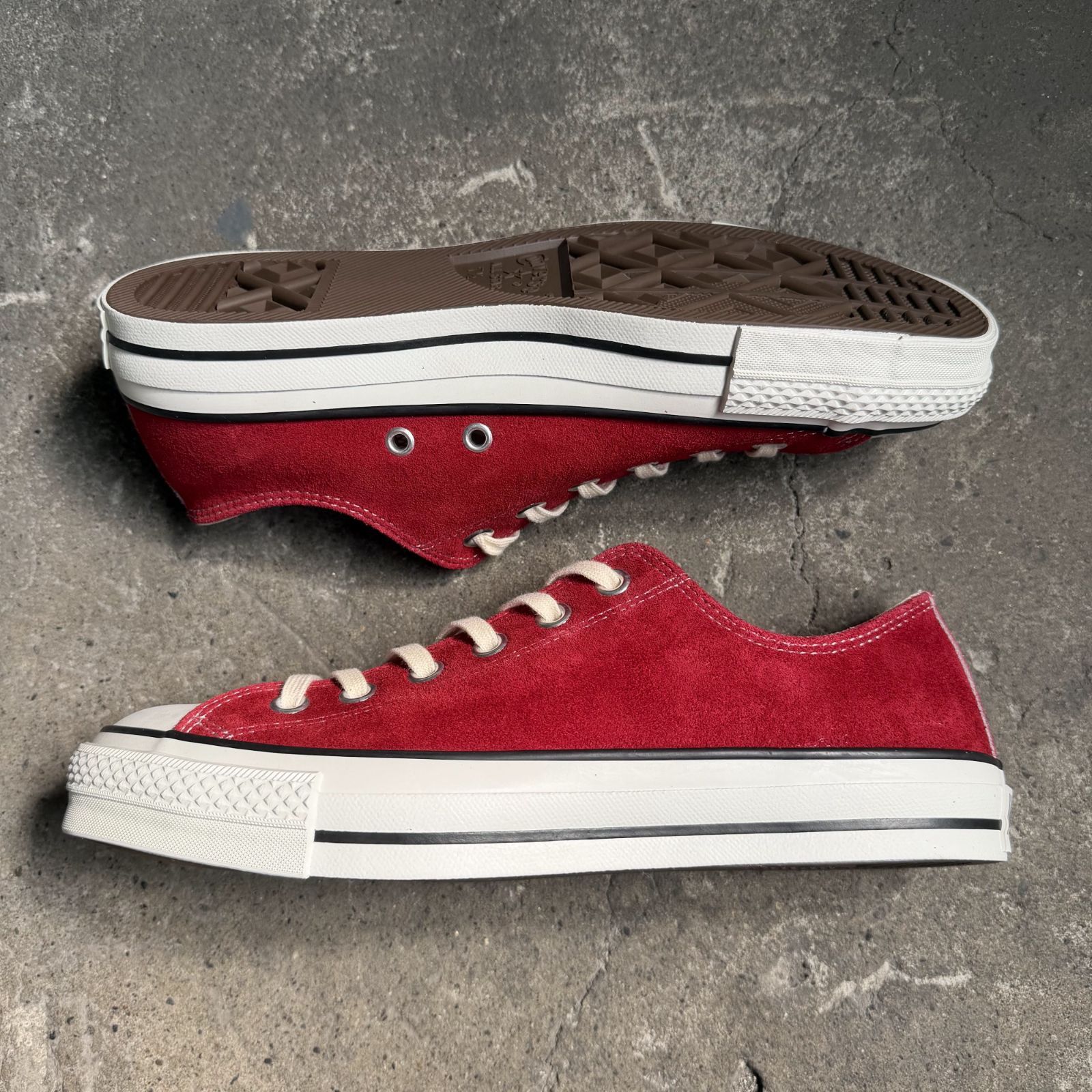 CONVERSE SUEDE ALL STAR J OX 日本製 26cm レッド コンバース 