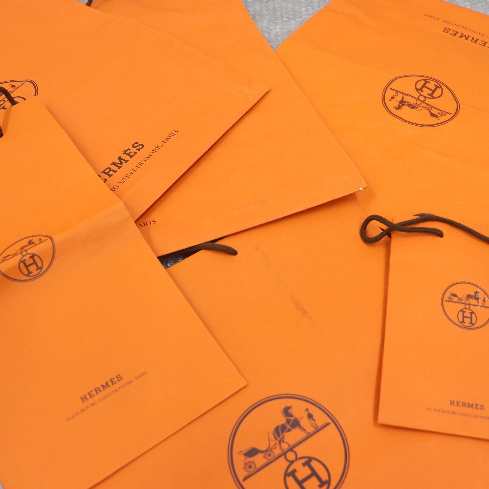 ITGFLF2N1SSU HERMES エルメス BOX ショッパー 純正 紙袋 オレンジ