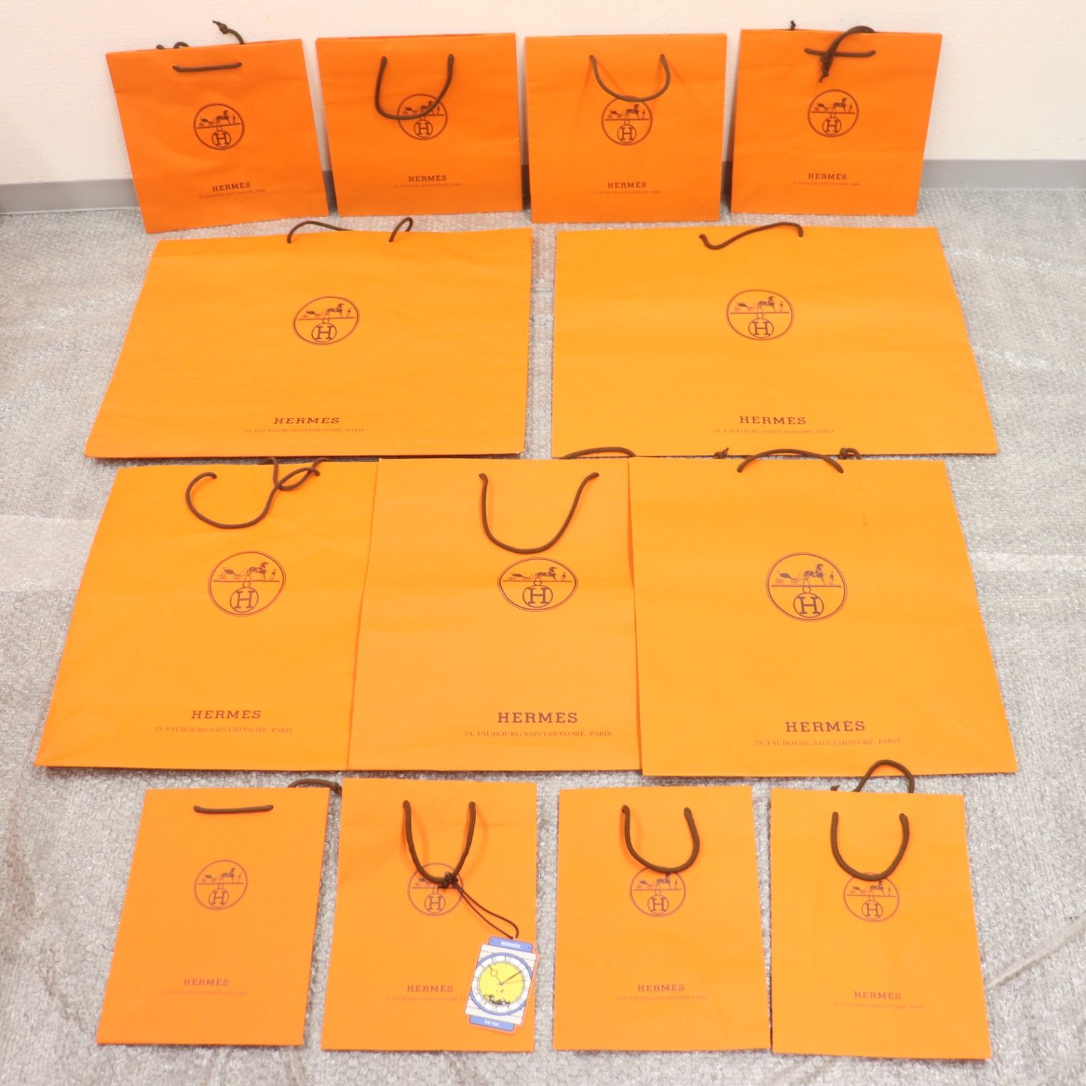 ITGFLF2N1SSU HERMES エルメス BOX ショッパー 純正 紙袋 オレンジ