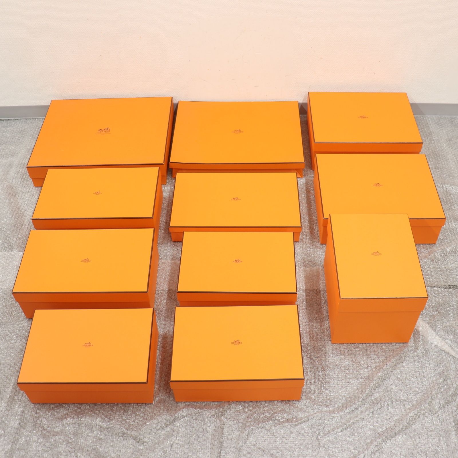 ITGFLF2N1SSU HERMES エルメス BOX ショッパー 純正 紙袋 オレンジ