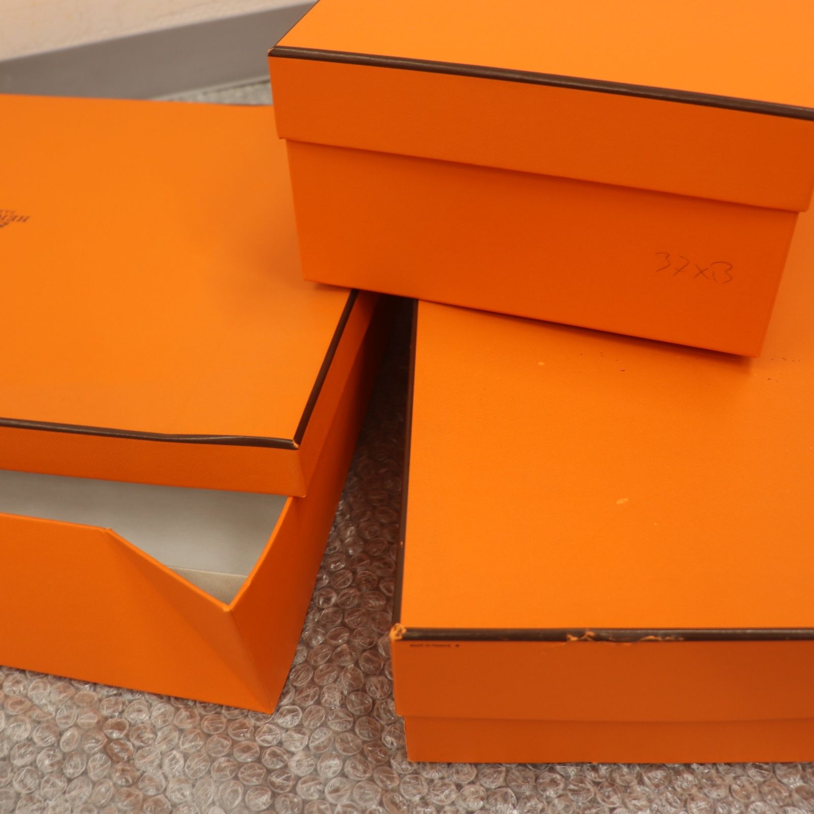 ITGFLF2N1SSU HERMES エルメス BOX ショッパー 純正 紙袋 オレンジ
