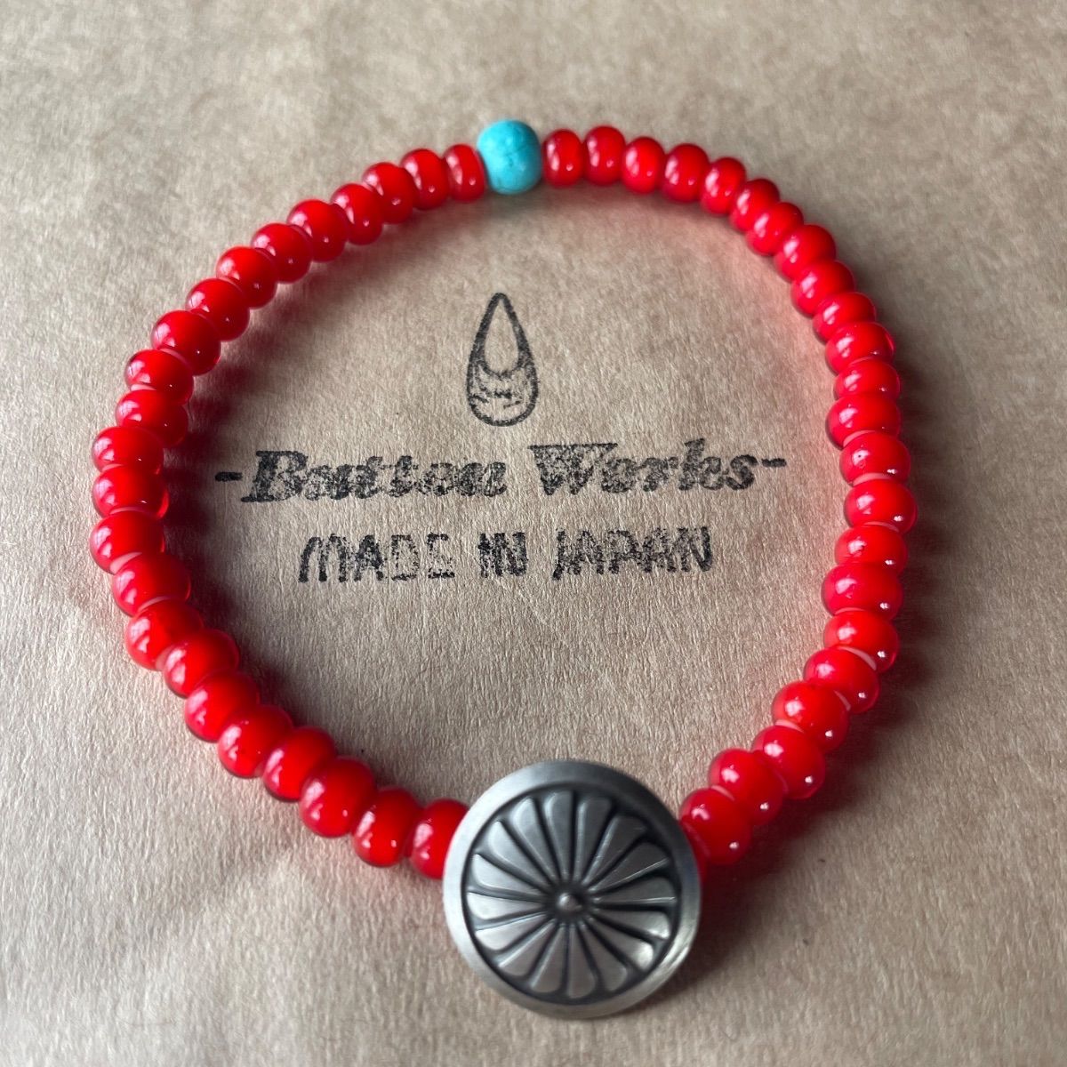 新品 Button Works ボタンワークス ガラスビーズ コインコンチョ 