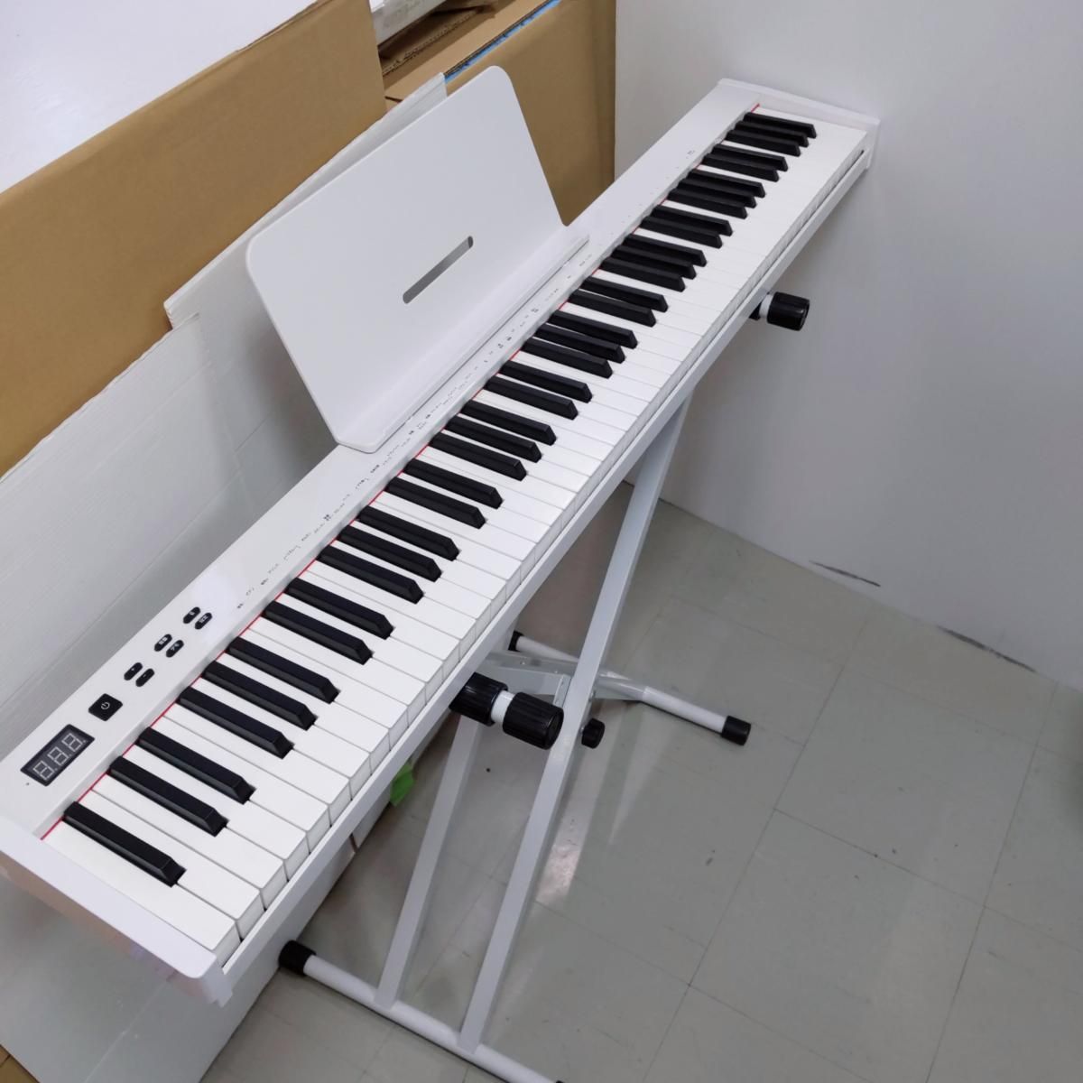 中古品】ニコマク NikoMaku 電子ピアノ SWAN-S ホワイト 〇YR 中古品】ニコマク NikoMaku 電子ピアノ SWAN-S ホワイト 〇YR