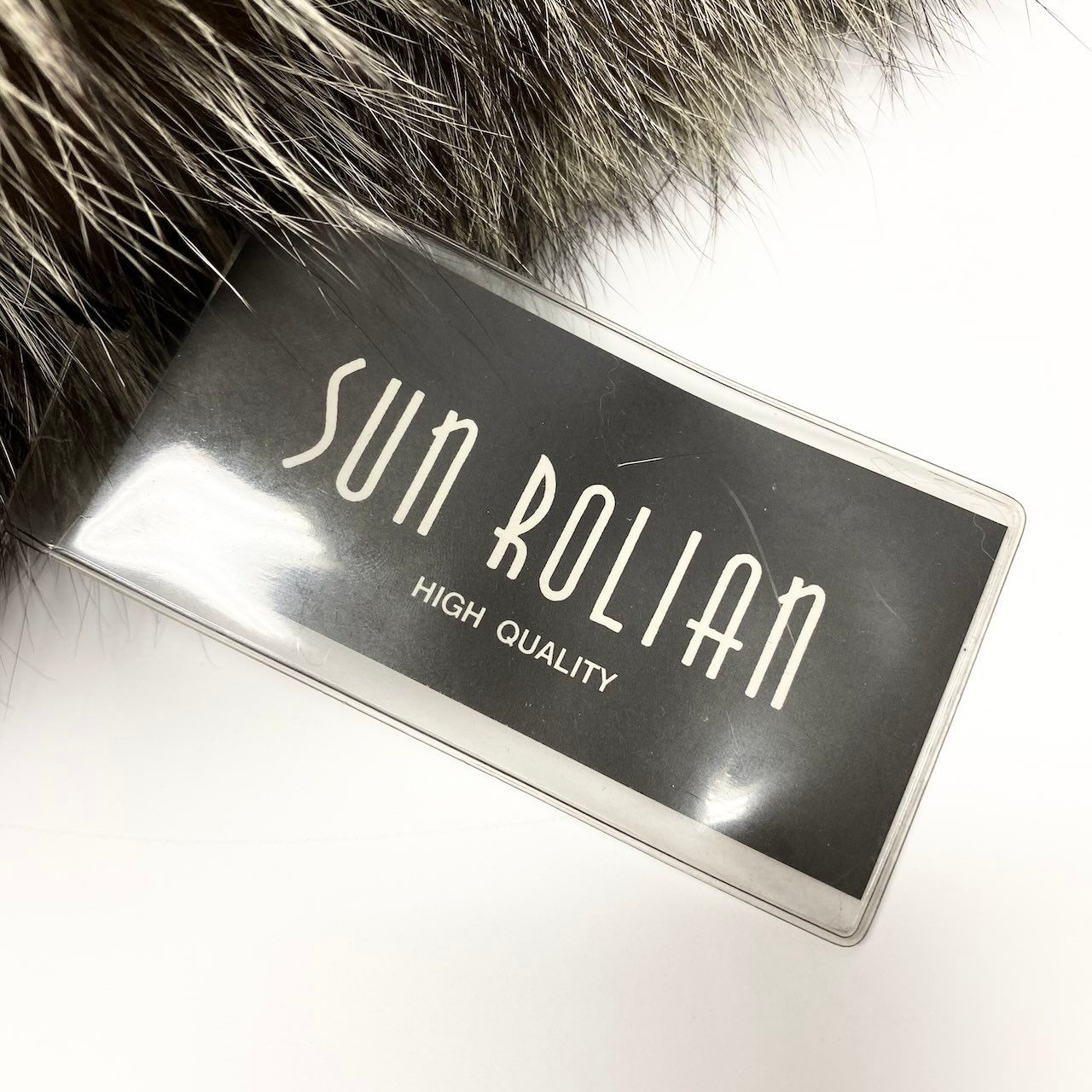 64c14 タグ付 Sun Rolian 極厚 シルバーフォックス ファーコート