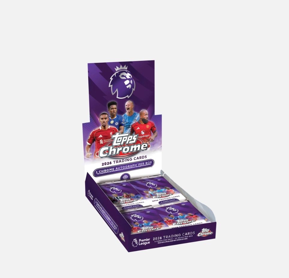 新品未開封 2Boxセット】2026 Topps Chrome Premier League Hobby Box