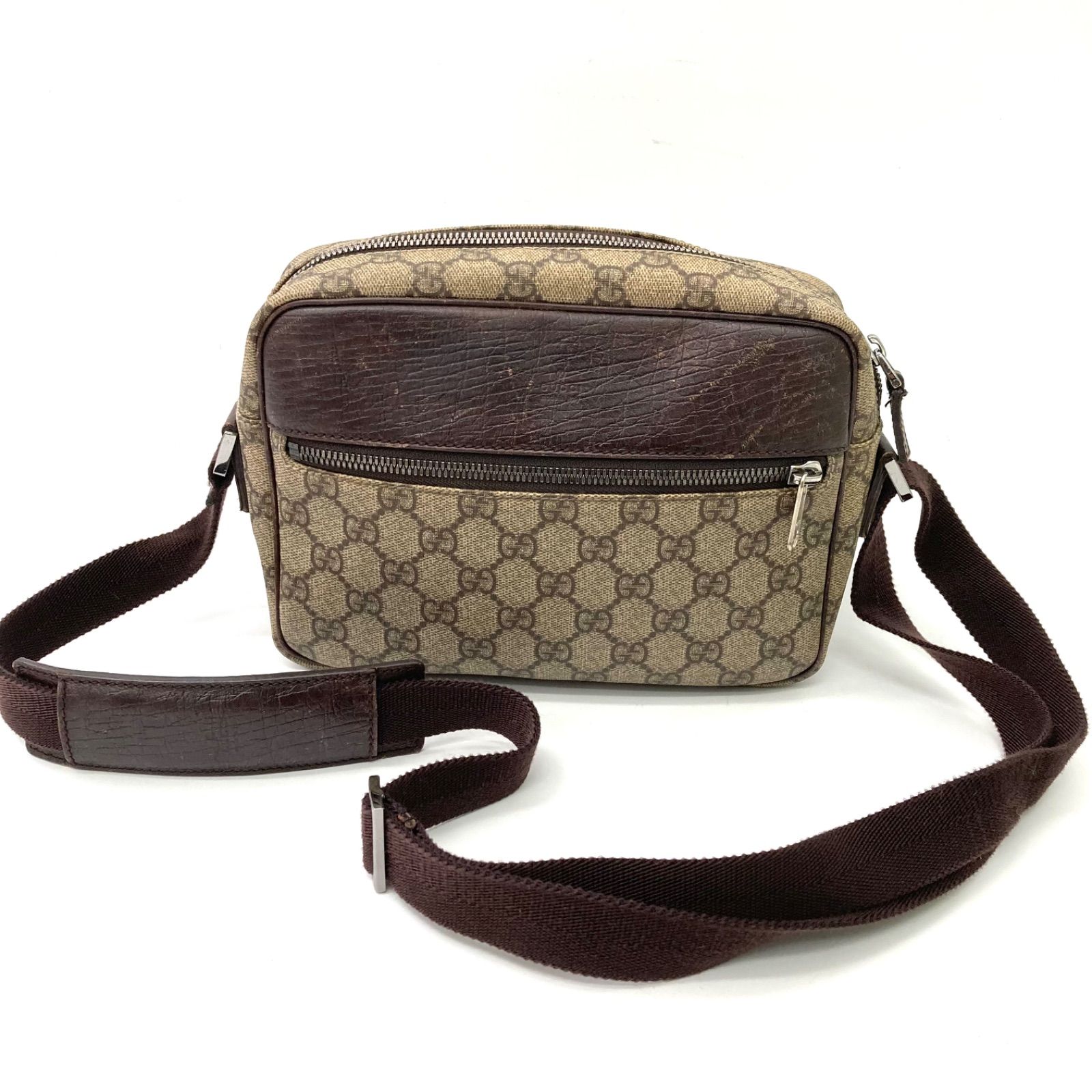 GUCCI】グッチ ショルダーバッグ 斜め掛け GG」ブラウン ☆ 【公式通販】