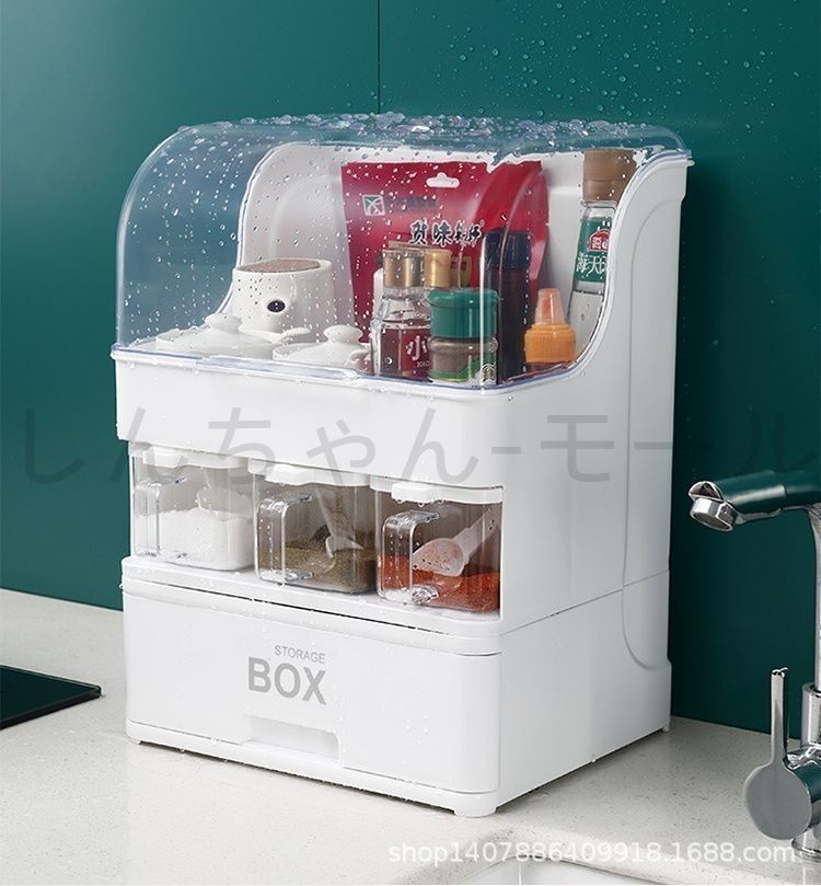 新しい未使用 調味料入れ 調味料ラック キッチンラック キッチン用品 多機能 収納 調理台 収納棚 キッチン