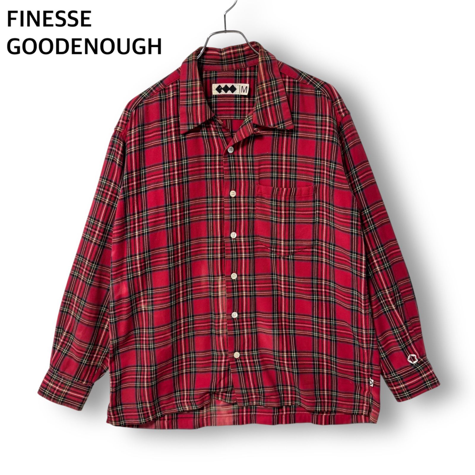 【希少】FINESSE × GOODENOUGH ネルシャツ 裏原 90s フィネス FINESSE グッドイナフ GOOD ENOUGH ネルシャツ 裏原 チェック