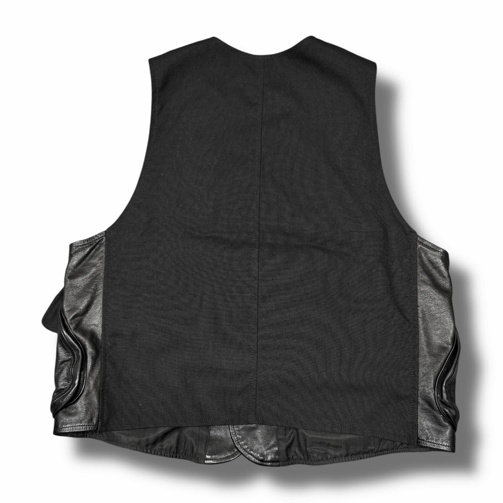 参考上代110000円 DAIRIKU 22AW Alex Leather Vest アレックスレザー 