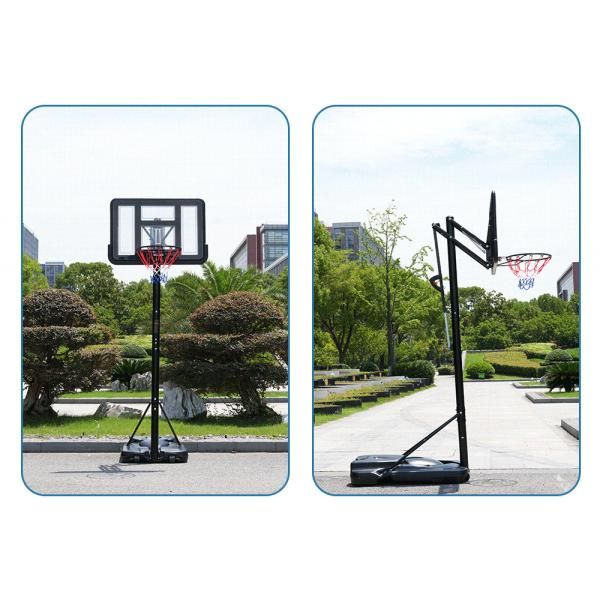 バスケットゴール230-305cm 高さ6段調節 ミニバス対応 ゴール バスケ固定しやすい 三角形設計 高強度 高さ調節可能 屋外用 家庭用 工具付き 組み立簡単 爆買