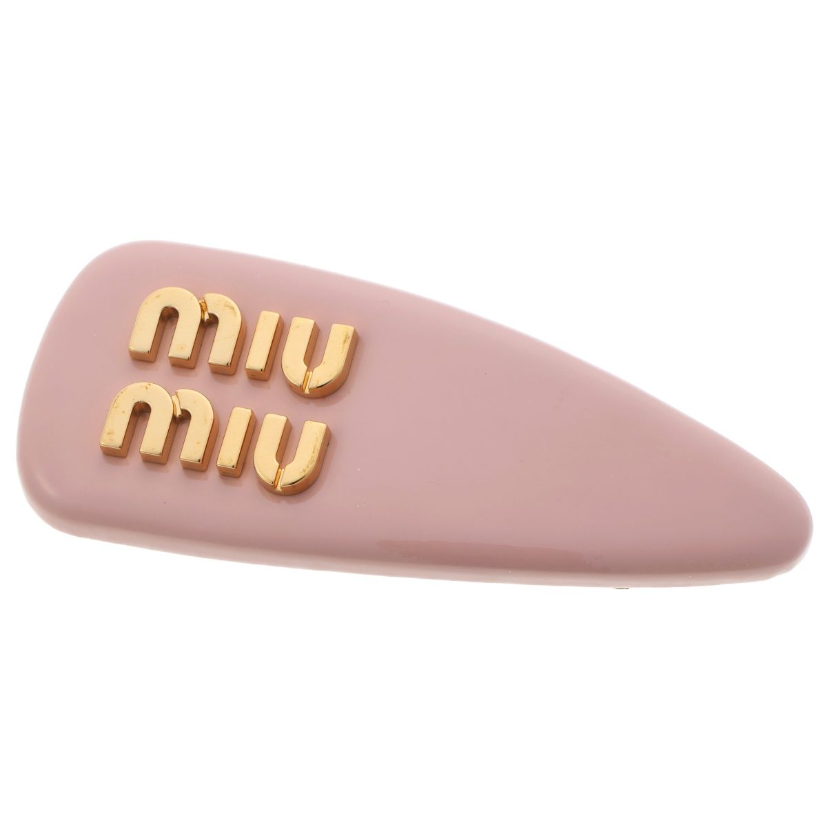ミュウミュウ/MIU MIU パテントレザー ヘアクリップ / バレッタ / 髪
