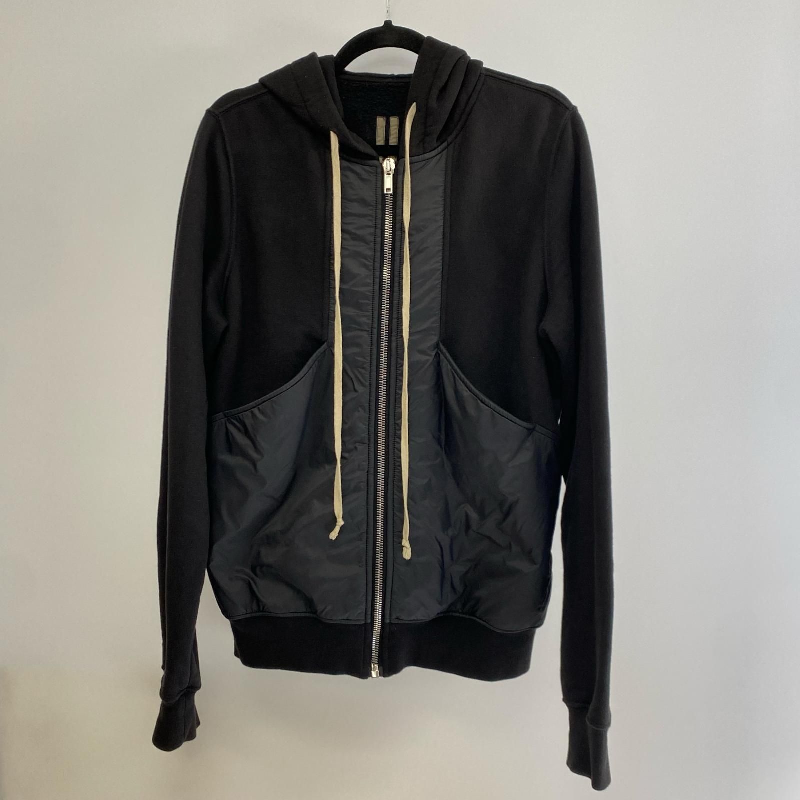 【姫路東店】 中古 Rick Owens | リックオウエンス パーカー DRKSHDW panelled downstring hoodie DU20F1279-FND 2020A/W ブラック サイズ：S 【108】 姫路東店】 中古 Rick Owens | リックオウエンス パーカー DRKSHDW