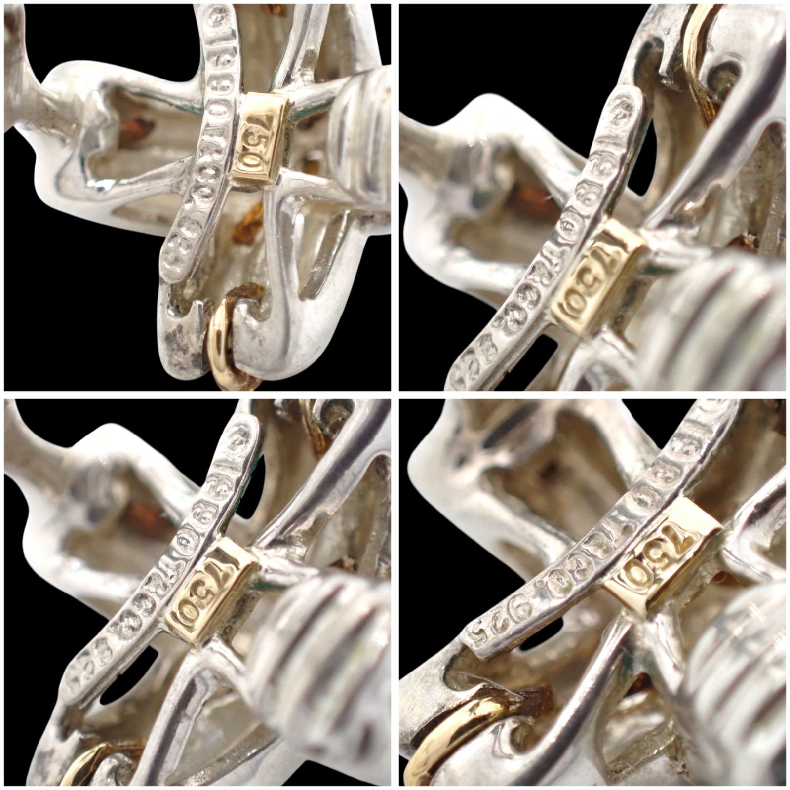 Tiffany & Co. ティファニー シグネチャークロス イヤリング 925 750