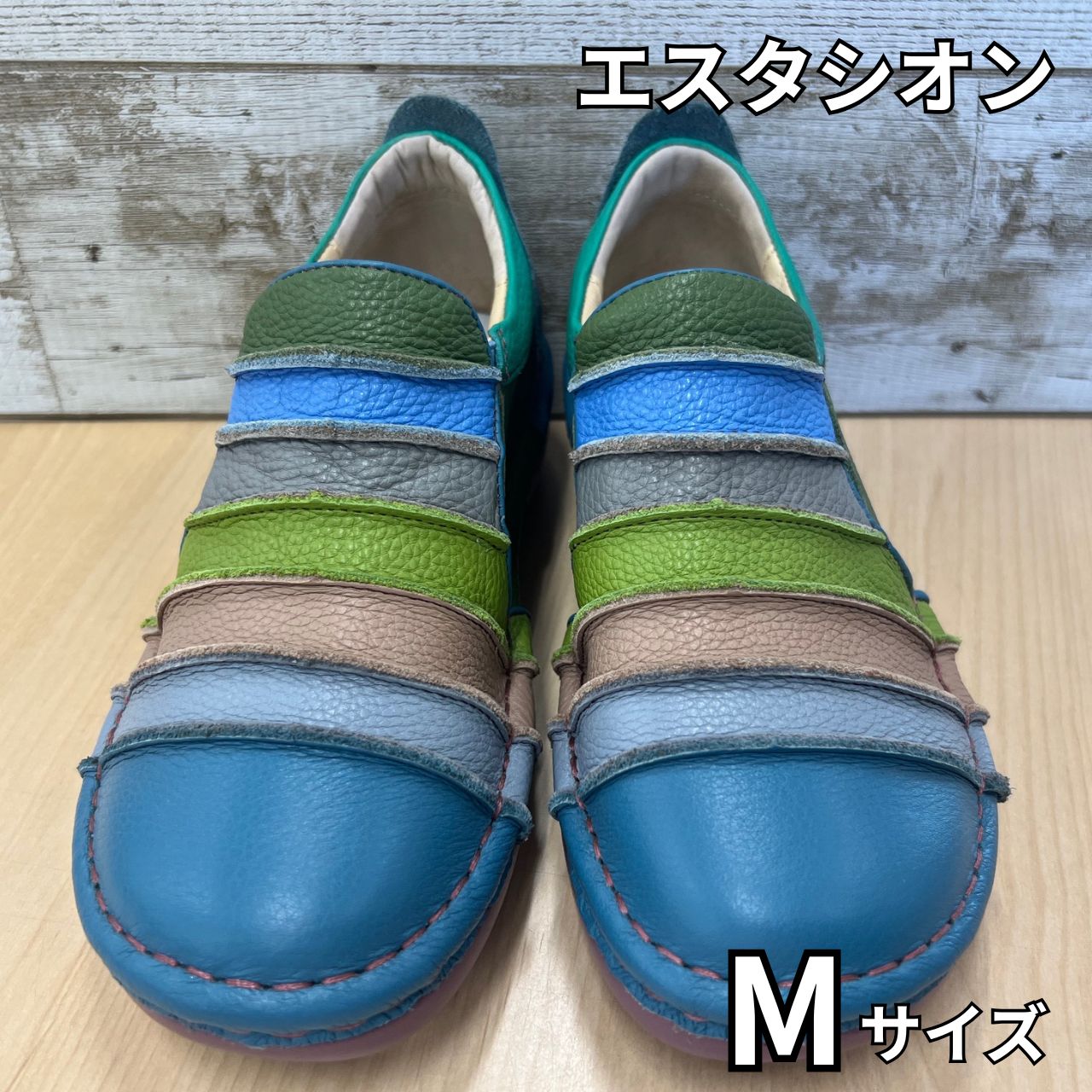 Estacion エスタシオン ボーダースリッポンシューズ Mサイズ【ms25 