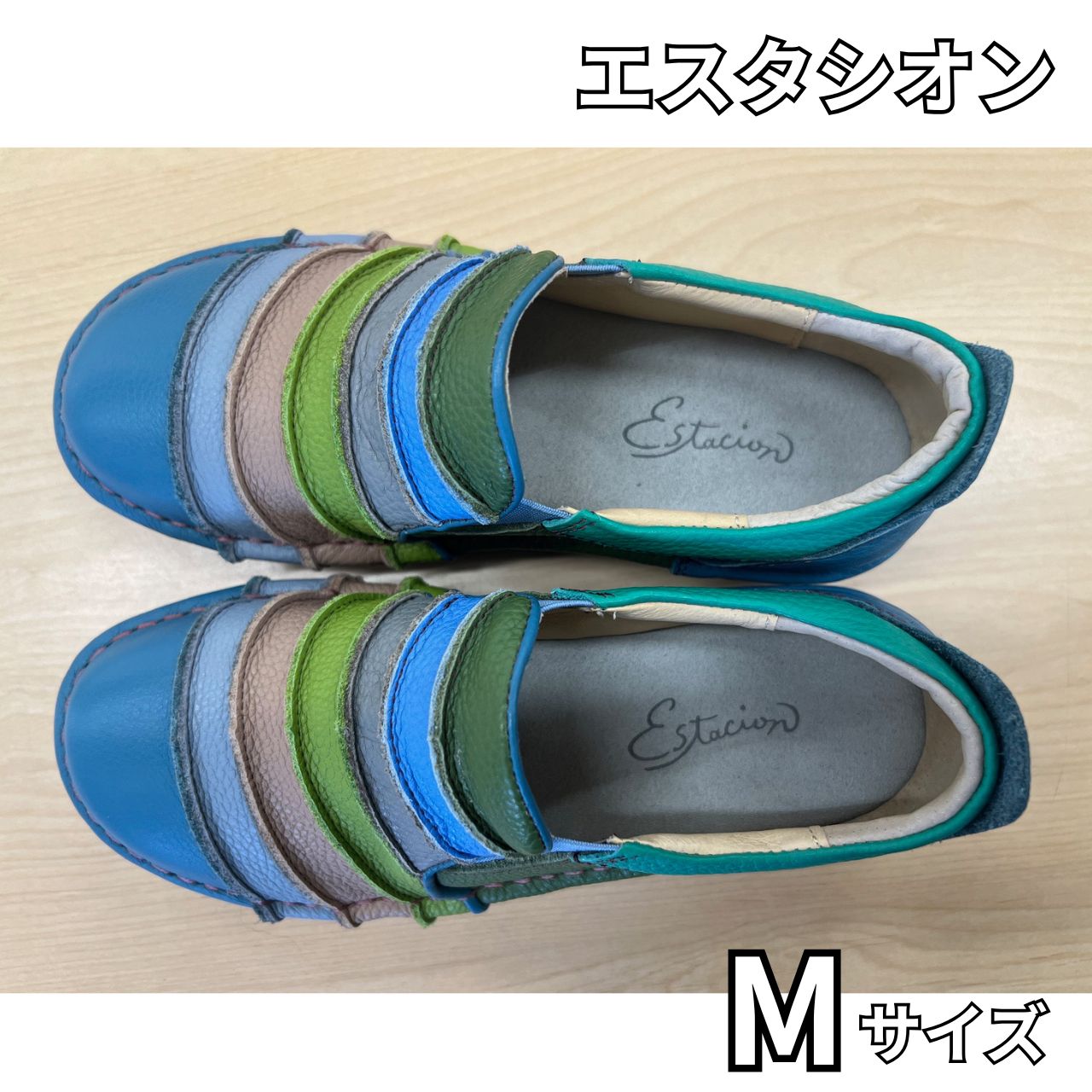 Estacion エスタシオン ボーダースリッポンシューズ Mサイズ【ms25 
