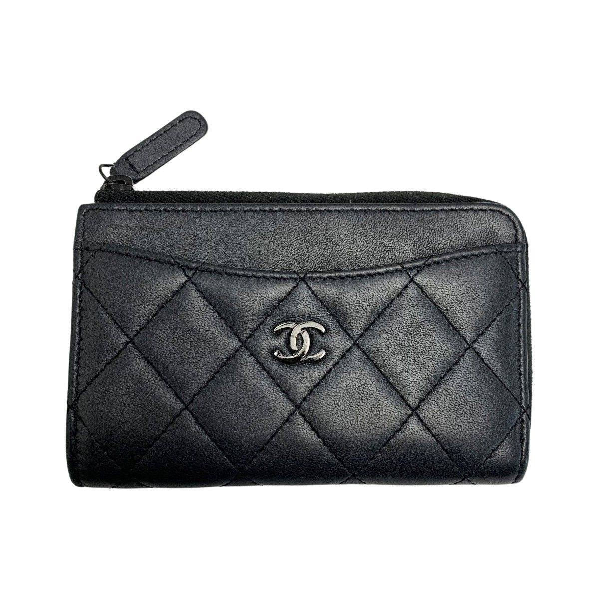 CHANEL シャネル マトラッセ クラシックジップカード AP3179 ブラック 