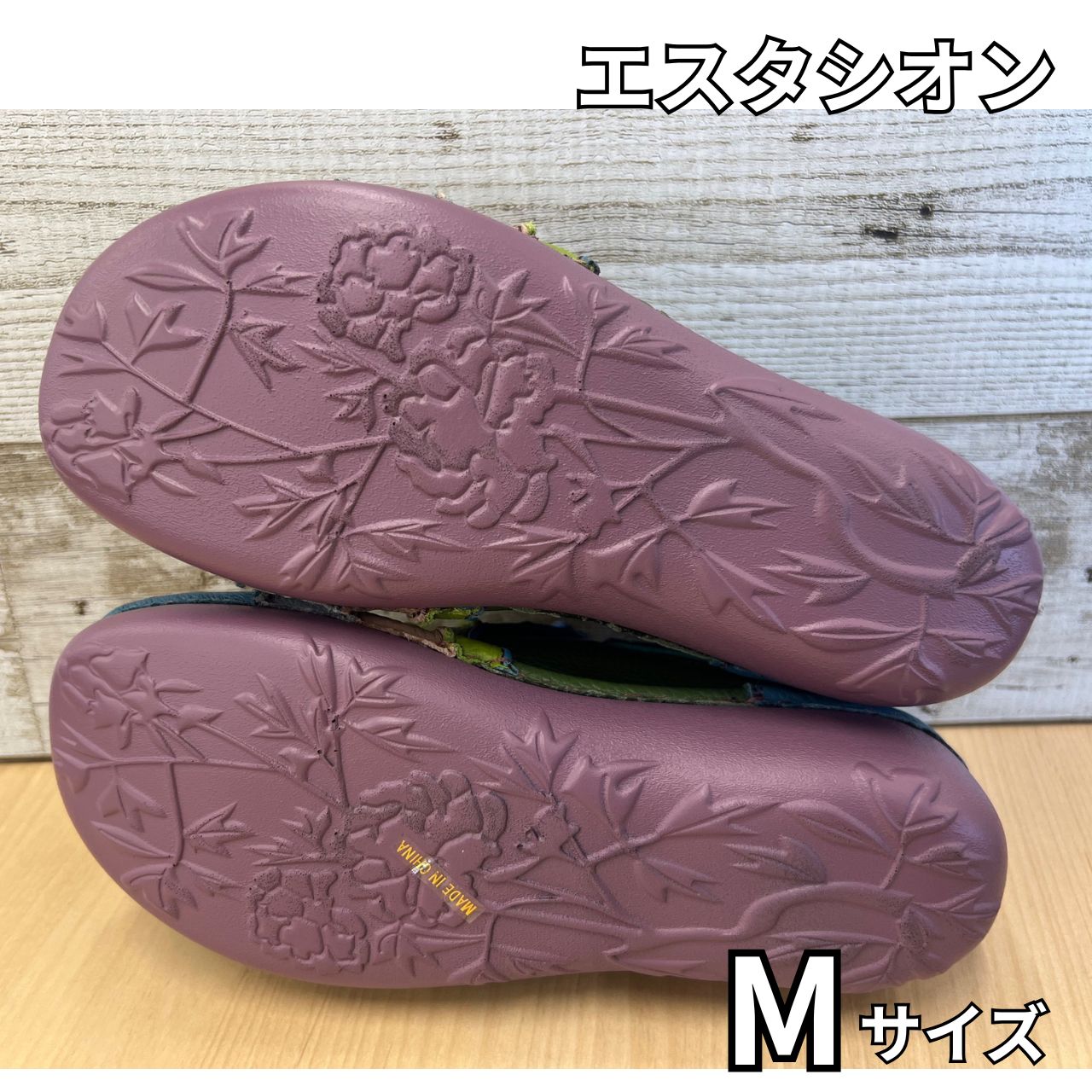 Estacion エスタシオン ボーダースリッポンシューズ Mサイズ【ms25 