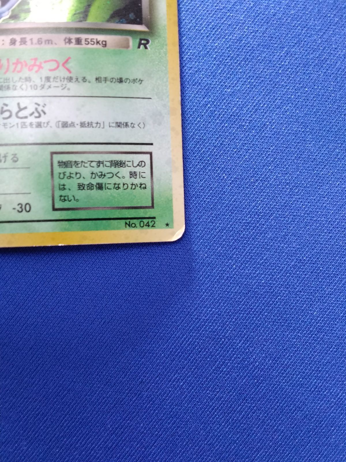 中古】ポケモンカードゲーム Lv.25 No.042 わるいゴルバット 旧裏 十字
