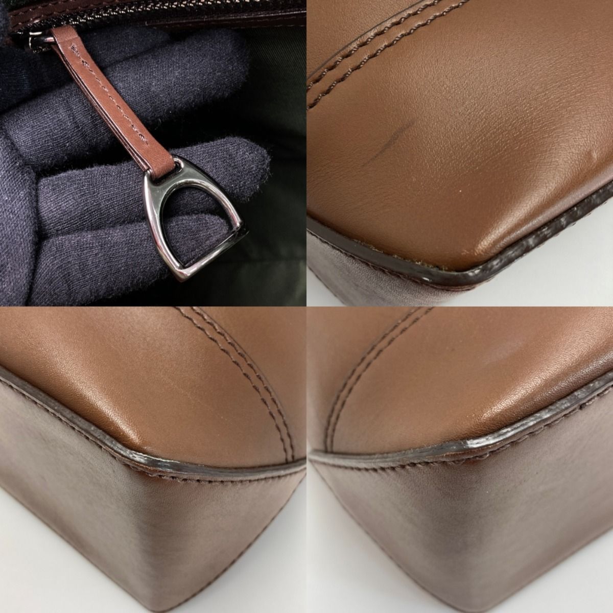 Somes Saddle ソメスサドル トートバッグ ブラウン レザー 布袋有 