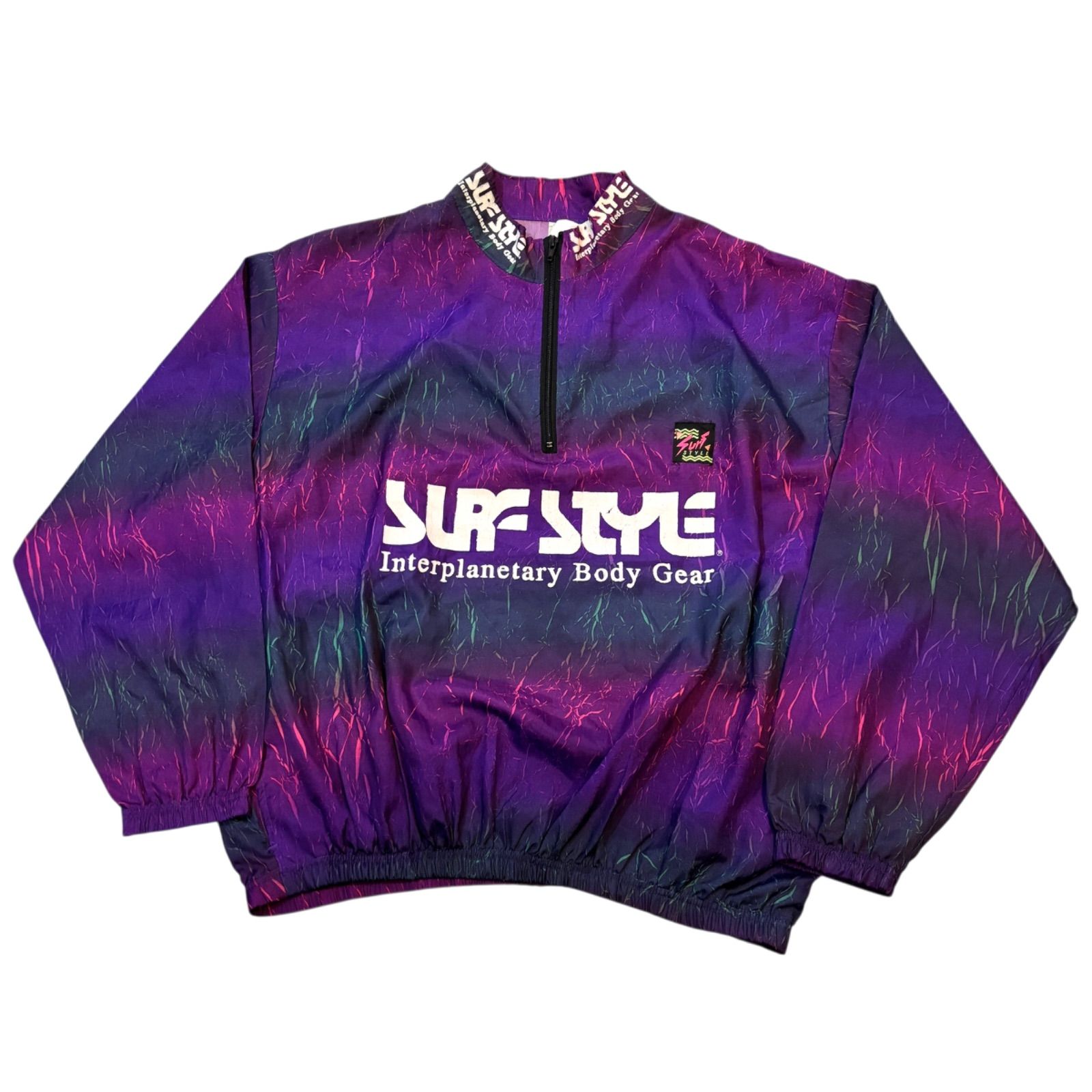SURF STYLE サーフスタイル ナイロン ブラック プルオーバー 【公式通販】