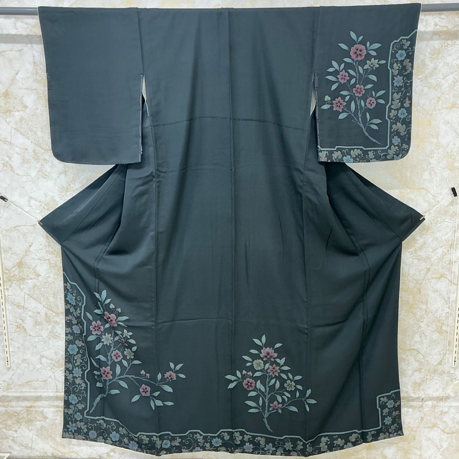 ◇kimono+one◇kimonoarisa◇未使用同然◇附下訪問着◇着物◇袷◇広衿 