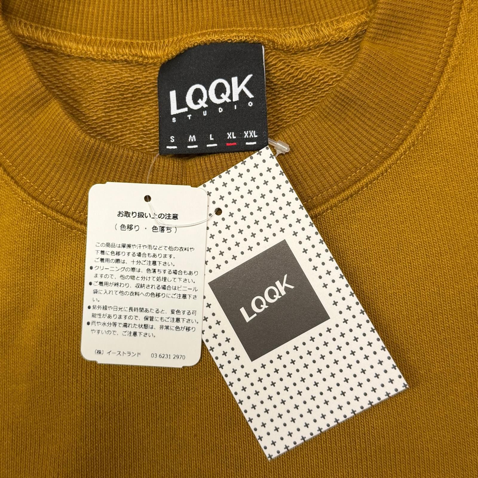 参考上代24200円 未使用 LQQK Studio 25AW BUS SEAT SWEAT CREWNECK クルーネックスウェット トレーナー ルックスタジオ LQA25SW09 ベージュ XL （10730M） 参考上代24200円 未使用 LQQK Studio 25AW BUS SEAT SWEAT CREWNECK