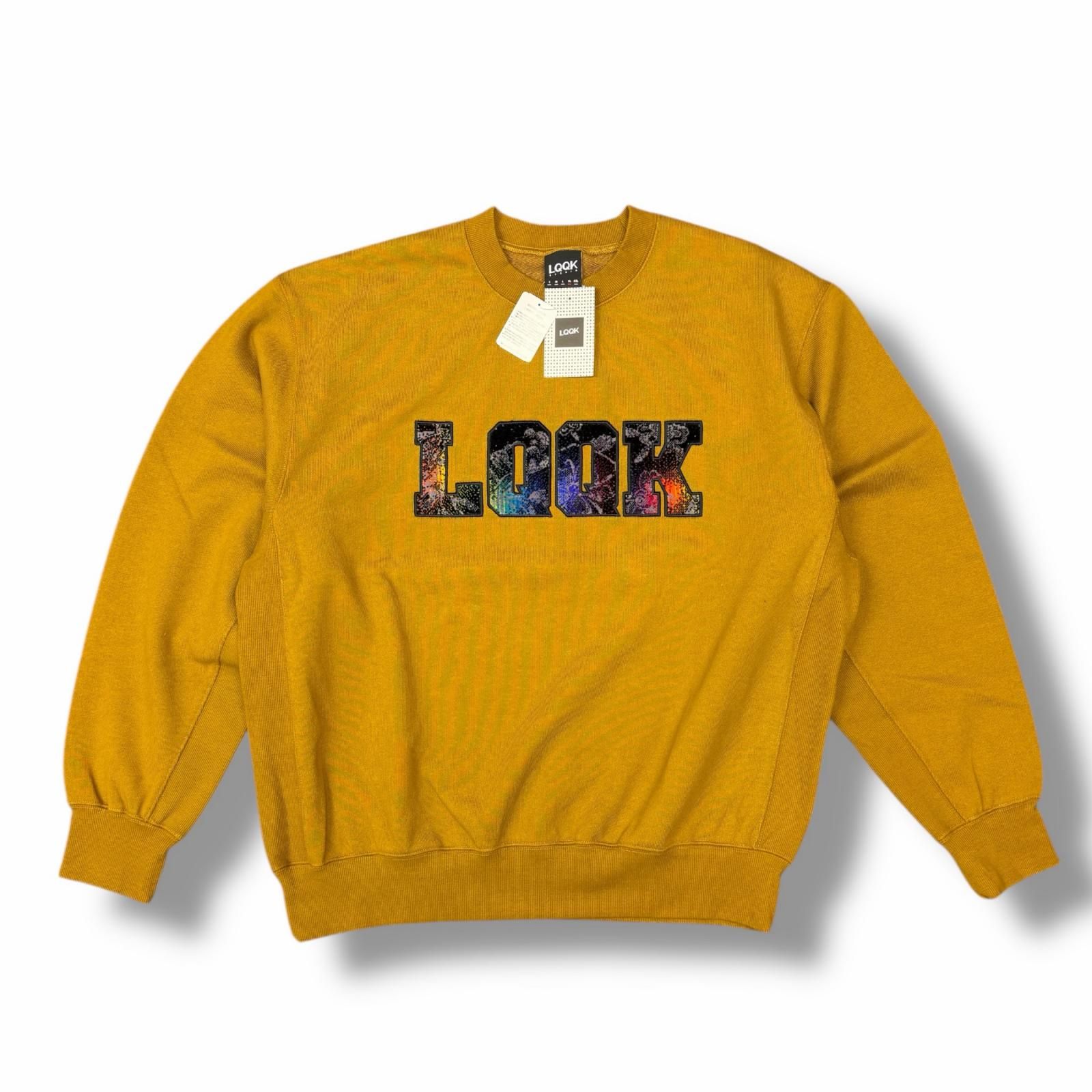 参考上代24200円 未使用 LQQK Studio 25AW BUS SEAT SWEAT CREWNECK クルーネックスウェット トレーナー ルックスタジオ LQA25SW09 ベージュ XL （10730M） 参考上代24200円 未使用 LQQK Studio 25AW BUS SEAT SWEAT CREWNECK