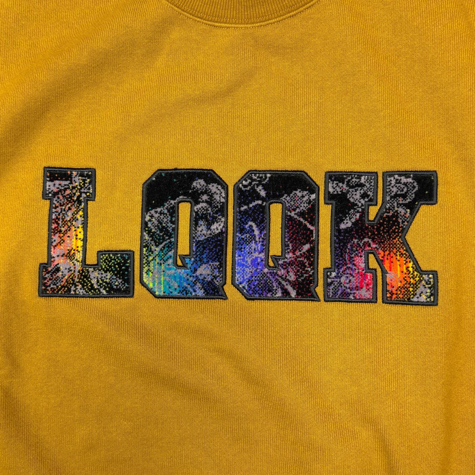 参考上代24200円 未使用 LQQK Studio 25AW BUS SEAT SWEAT CREWNECK